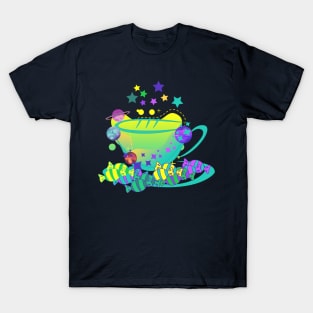 Starry Space storm in a tea cup - Kawaii T-Shirt